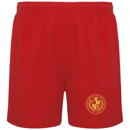 red Pantalón corto deportivo infantil