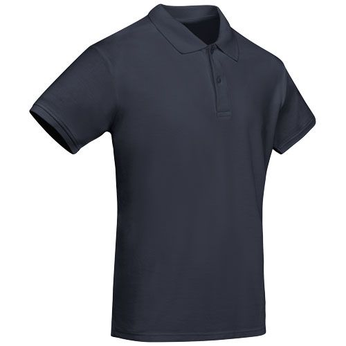 azul marino Polo de manga corta para hombre algodón orgánico