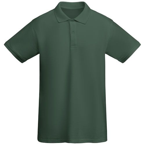 verde botella Polo de manga corta para hombre algodón orgánico