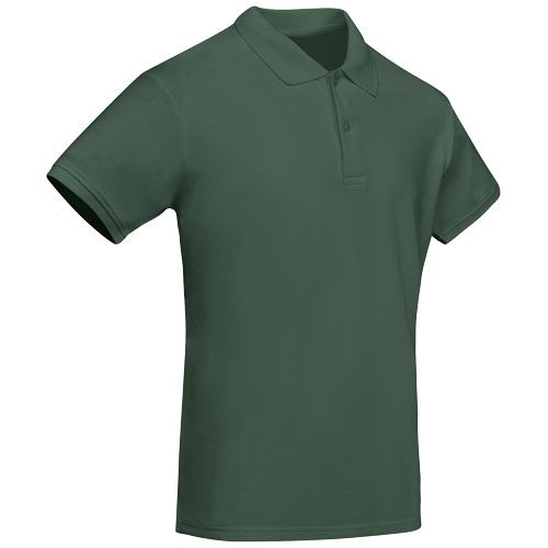 verde botella Polo de manga corta para hombre algodón orgánico