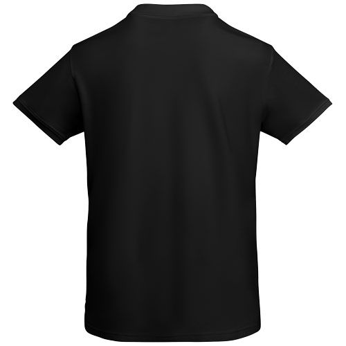 black Polo de manga corta para hombre algodón orgánico