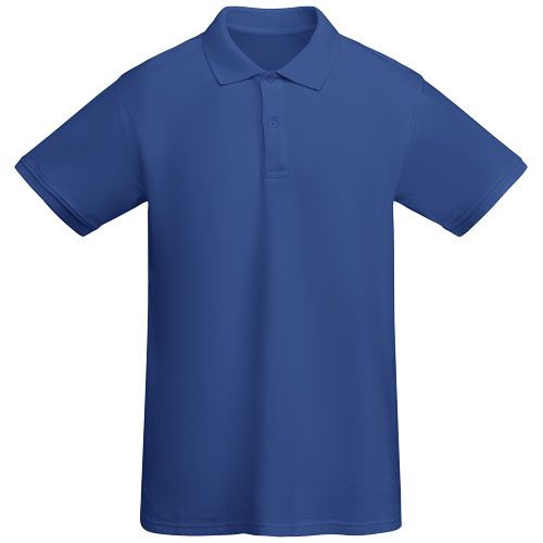 azulón Polo de manga corta para hombre algodón orgánico