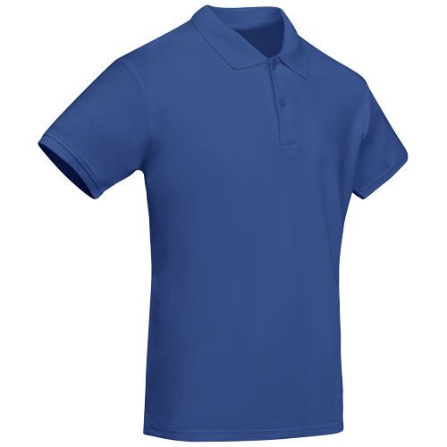 azulón Polo de manga corta para hombre algodón orgánico
