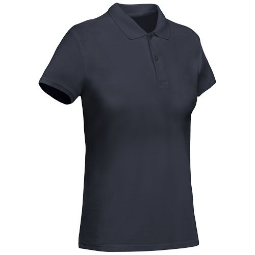 azul marino Polo de manga corta para mujer algodón orgánico