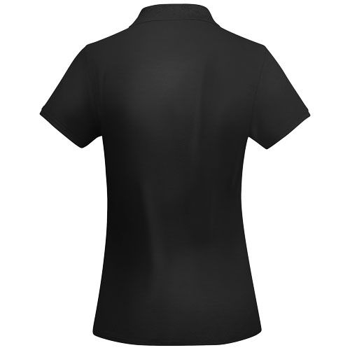black Polo de manga corta para mujer algodón orgánico