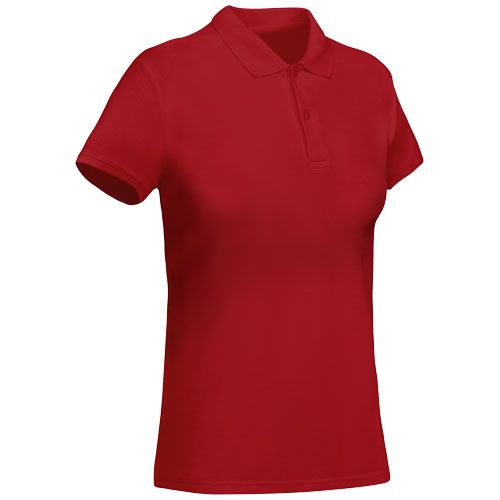 red Polo de manga corta para mujer algodón orgánico