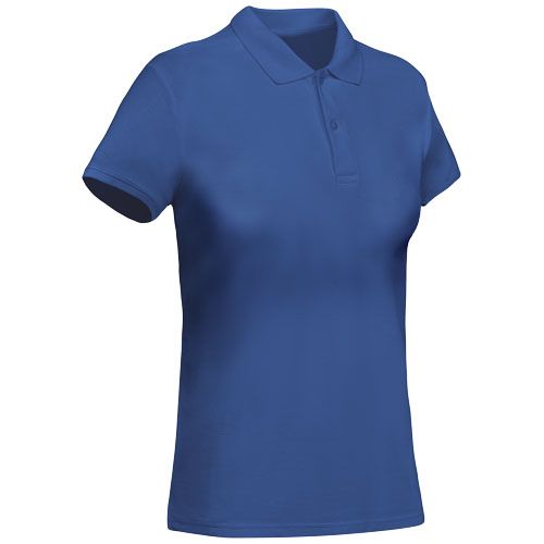 azulón Polo de manga corta para mujer algodón orgánico