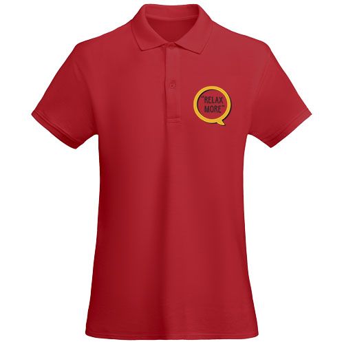 red Polo de manga corta para mujer algodón orgánico de 210 g/m² Prince