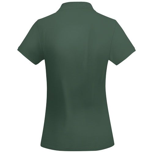 verde botella Polo de manga corta para mujer algodón orgánico de 210 g/m²