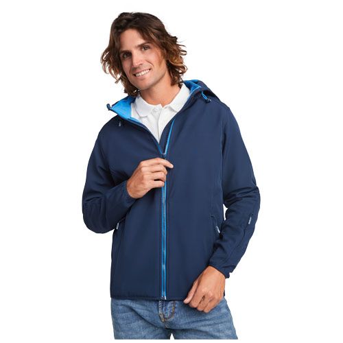 naranja bermellón Chaqueta softshell unisex