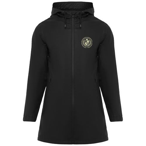 black Chubasquero para mujer