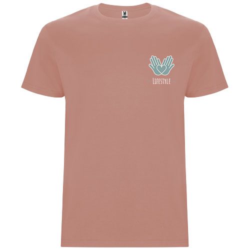 arcilla naranja Camiseta de manga corta para hombre