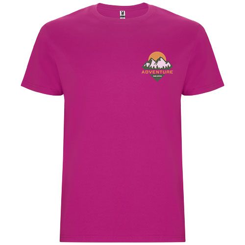 rosa vivo Camiseta de manga corta para hombre