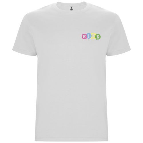 white Camiseta de manga corta infantil de 190 g/m² Stafford