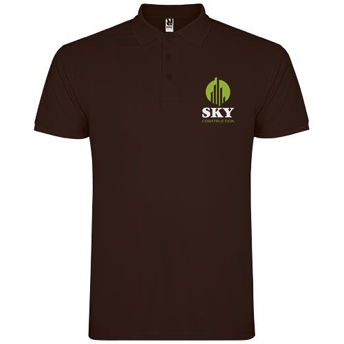 chocolate Polo de manga corta para hombre de 200 g/m² Star