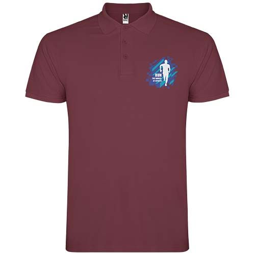 rojo baya Polo de manga corta para hombre de 200 g/m² Star