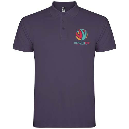 lila Polo de manga corta para hombre de 200 g/m² Star