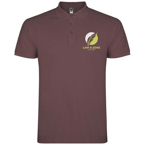 rojo claro Polo de manga corta para hombre de 200 g/m² Star