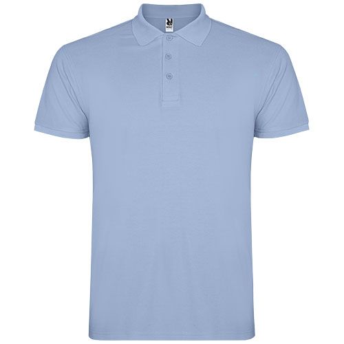 azul celeste Polo de manga corta infantil de 200 g/m² Star