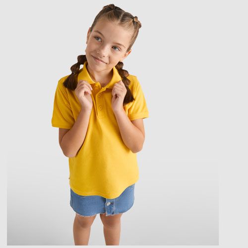 azulón Polo de manga corta infantil de 200 g/m² Star