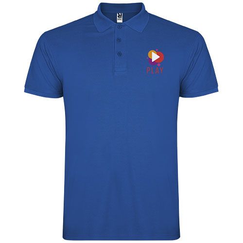azulón Polo de manga corta infantil de 200 g/m² Star