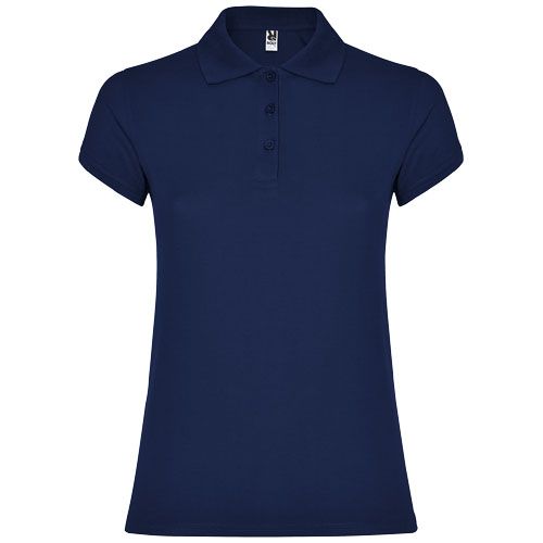 azul marino Polo de manga corta para mujer