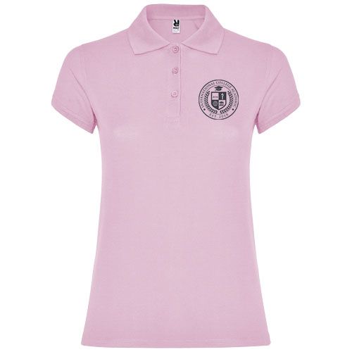rosa claro Polo de manga corta para mujer