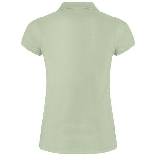 verde pálido Polo de manga corta para mujer