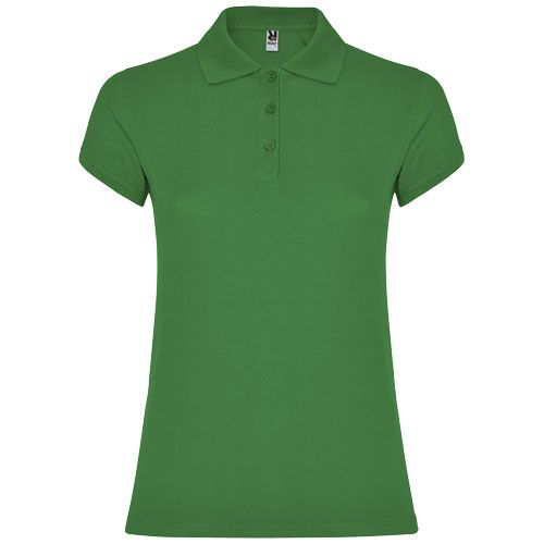 verde tropical Polo de manga corta para mujer