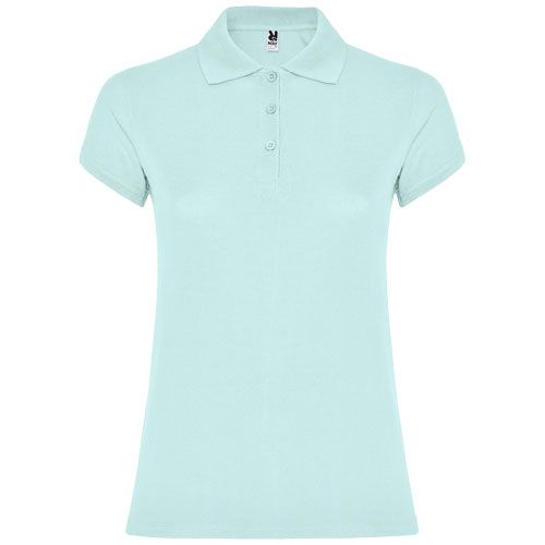verde menta Polo de manga corta para mujer