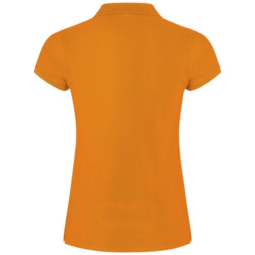 orange Polo de manga corta para mujer