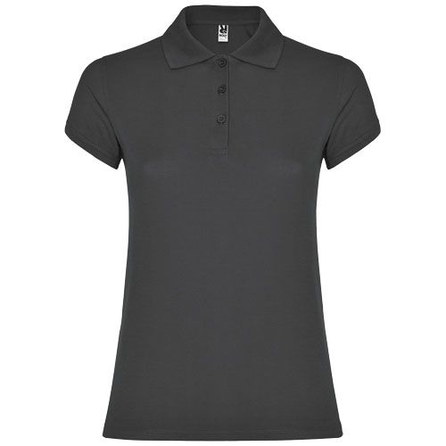 gris plomo oscuro Polo de manga corta para mujer