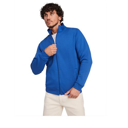 azulón Sudadera con cremallera completa unisex de 280 g/m²