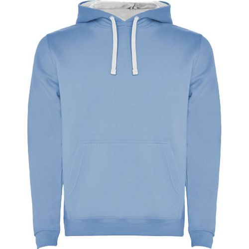 azul celeste/blanco Sudadera con capucha para hombre