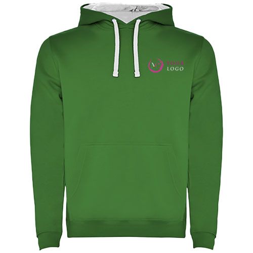 kelly green/blanco Sudadera con capucha infantil de 280 g/m² Urban