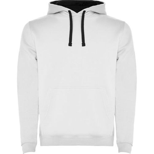 blanco/azul marino Sudadera con capucha infantil de 280 g/m²