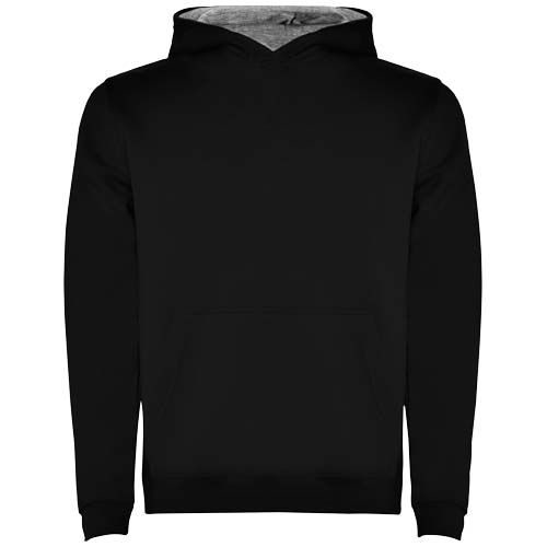 negro/gris chiné Sudadera con capucha infantil