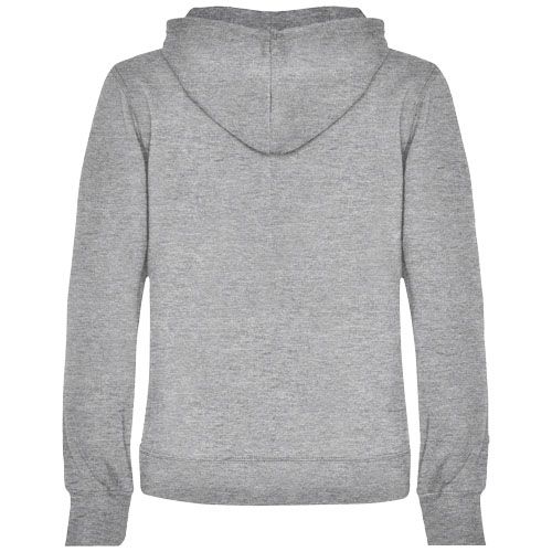 gris chiné Sudadera con capucha para mujer