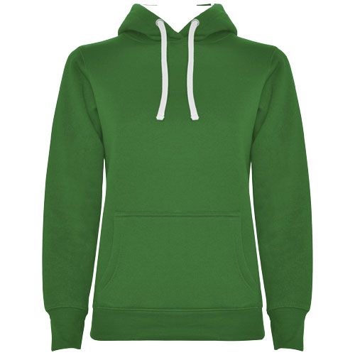 kelly green/blanco Sudadera con capucha para mujer