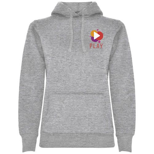 gris chiné Sudadera con capucha para mujer