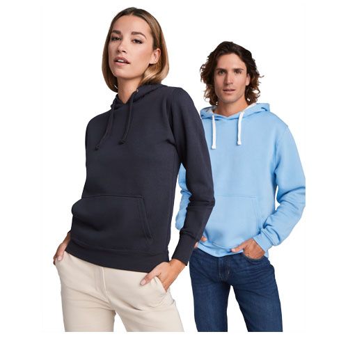 kelly green/blanco Sudadera con capucha para mujer de 280 g/m²