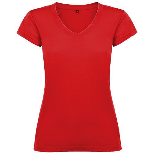 CAMISETA DE CUELLO DE PICO DE MANGA CORTA PARA MUJER DE 155 G/M² VICTORIA