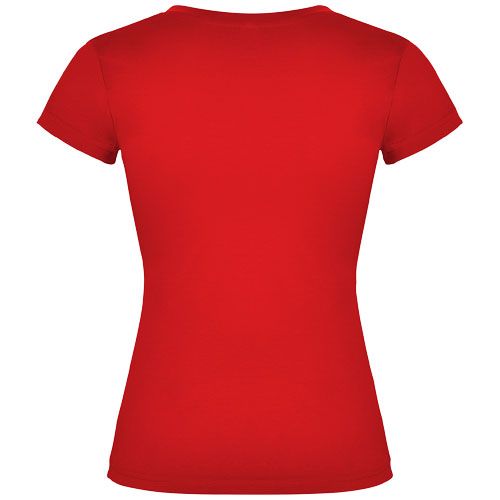 Camiseta de cuello de pico de manga corta para mujer 