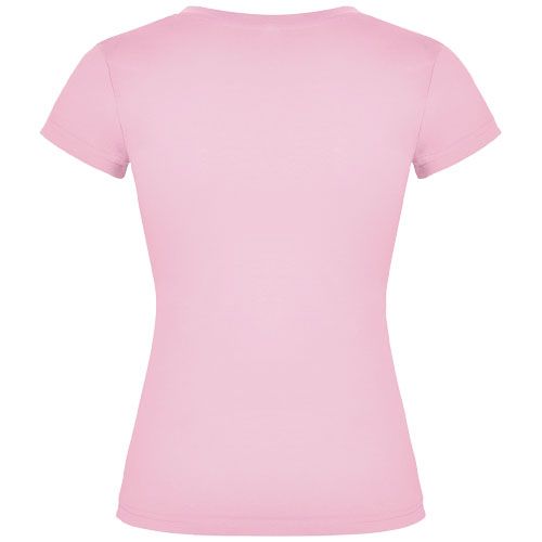 Camiseta de cuello de pico de manga corta para mujer 