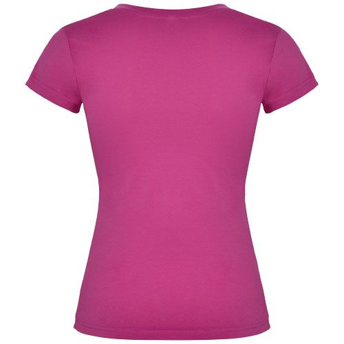 Camiseta de cuello de pico de manga corta para mujer 