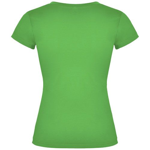 Camiseta de cuello de pico de manga corta para mujer 