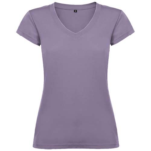 lavanda Camiseta de cuello de pico de manga corta para mujer de 155 g/m² Victoria