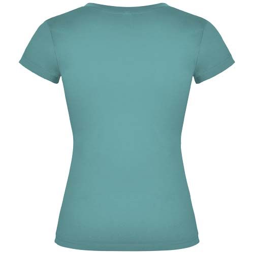 Camiseta de cuello de pico de manga corta para mujer 