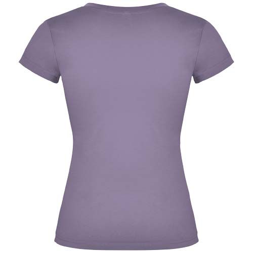 Camiseta de cuello de pico de manga corta para mujer 