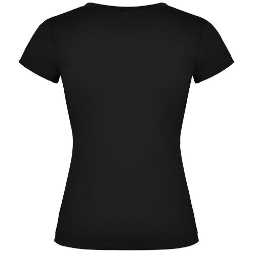 Camiseta de cuello de pico de manga corta para mujer 